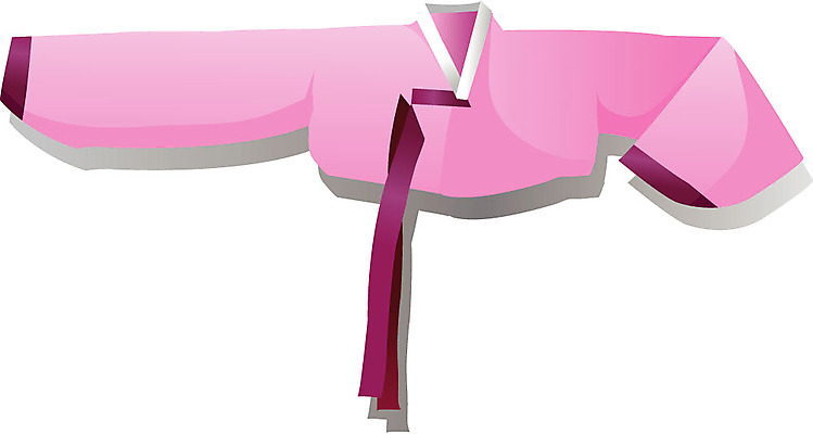 EPS 한국문화 한국전통 전통 옷 여자 분홍색 컬러 일러스트 사람없음 전통의상 한복 저고리 치마저고리 고름 반회장저고리 웃옷 여자만 국내일러스트 동양문화 한국 사람 파일형식 벡터