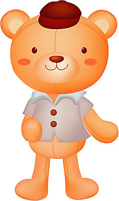 EPS 동물 척추동물 모자 육지동물 인형 일러스트 곰 포유류 사람없음 장난감 곰인형 오브젝트 봉제인형 국내일러스트 잡화 파일형식 벡터