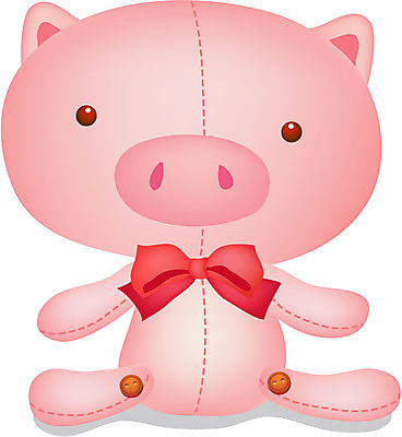 EPS 동물 척추동물 육지동물 인형 일러스트 포유류 사람없음 장난감 돼지 오브젝트 봉제인형 아기돼지 국내일러스트 새끼 파일형식 벡터