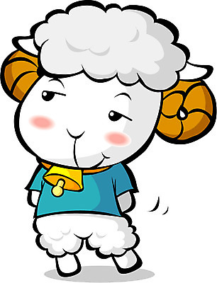 EPS 동물 척추동물 캐릭터 한마리 육지동물 동물캐릭터 일러스트 포유류 전통캐릭터 뿔 사람없음 종 십이지신 운세 양띠 양 전통의상 신년캐릭터 양캐릭터 양털 일러캐릭터 1 전통 새해 파일형식 벡터