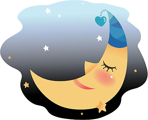 EPS 자연요소 별 일러스트 자연 사람없음 달 잠 수면 초승달 달빛 꿈나라 국내일러스트 물 꿈 생태계 파일형식 벡터