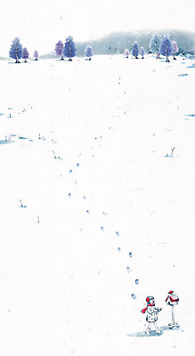 PSD 나무 여자 캘리배경 백그라운드 일러스트 캘리그라피 수묵화 한명 사람 풍경 우체통 눈 발자국 여자만 여자한명만 국내일러스트 자연요소 식물 1 자국 날씨 미술 파일형식