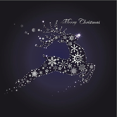 EPS 모양 동물 별 백그라운드 크리스마스 일러스트 사슴 눈꽃 사람없음 장식 반짝임 점프 루돌프 화려 신비 특별함 국내일러스트 자연요소 기념일 컨셉 포유류 모션 눈_날씨 파일형식 벡터