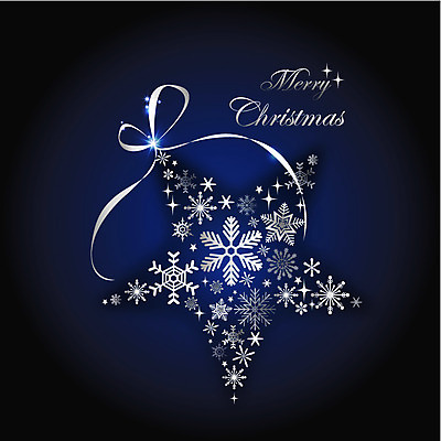 EPS 모양 별 리본 백그라운드 크리스마스 일러스트 눈꽃 사람없음 장식 반짝임 화려 신비 특별함 국내일러스트 자연요소 기념일 컨셉 모션 눈_날씨 파일형식 벡터