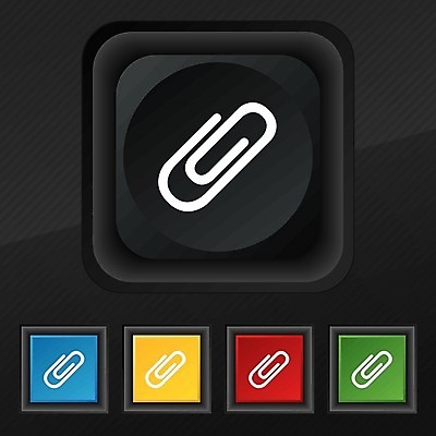 EPS 해외이미지 교육 종이 일러스트 비즈니스 학교 사무실 장비 공구 플랫 심볼 사인 싱글 문서 클립 심플 페이지 고립 철강 해외202004 해외202105 해외일러스트 도구 파일형식 벡터