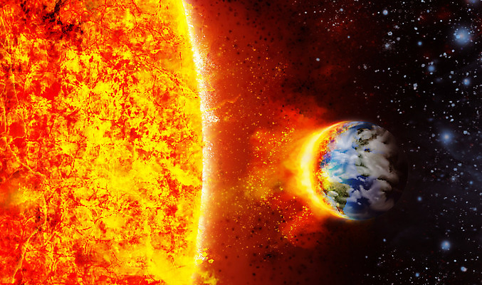 PSD 별 지구 과학 일러스트 불 사람없음 태양 우주 뜨거움 위험 공상 온도 은하 기후변화 멸망 위기 기후위기 SF 국내일러스트 자연요소 컨셉 날씨 변화 파일형식