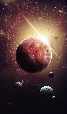 PSD 별 지구 과학 일러스트 사람없음 빛 우주 행성 신비 공상 태양계 은하 화성 SF 국내일러스트 자연요소 컨셉 파일형식