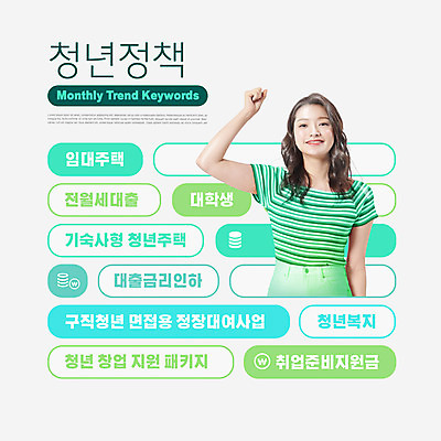 PSD 편집이미지 여자 한명 상반신 20대 성인 타이포그라피 연두색 단어 파이팅 한국인 창업 임대주택 지원 성인여자한명만 금리인하 청년취업 취업지원 청년정책 이미지편집 문자 1 모션 주택 사람 동양인 청년 초록색 구직 복지 자영업 금리 인하 여자한명만 성인여자만 파일형식