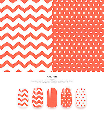 백그라운드 패턴 일러스트 사람없음 물방울무늬 네일아트 다홍색 지그재그 국내일러스트 AI파일 컬러 무늬 뷰티 파일형식 벡터