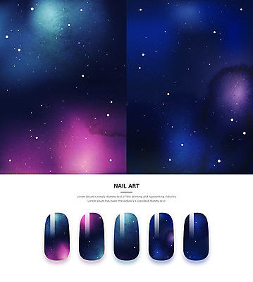 별 백그라운드 패턴 일러스트 사람없음 우주 네일아트 국내일러스트 AI파일 자연요소 무늬 뷰티 파일형식 벡터