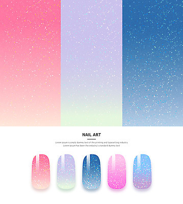 분홍색 백그라운드 패턴 일러스트 사람없음 파란색 반짝임 네일아트 연보라색 그라데이션 국내일러스트 AI파일 컬러 무늬 모션 뷰티 보라색 파일형식 벡터