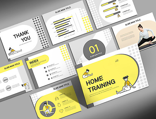 전신 템플릿 여자 어린이 비즈니스 요가 그래프 앉기 소녀 여러명 20대 성인 운동복 세트 노란색 회색 한국인 매트 PPT 프레젠테이션 문서템플릿 여자만 홈트레이닝 9P 집콕 이미지템플릿 웰빙 옷 컬러 다수 모션 사람 동양인 청년 운동 신조어 파일형식 앳홈라이프