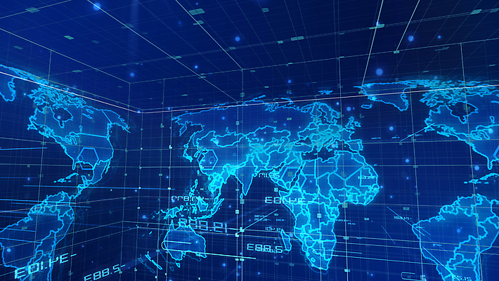 포토 JPG 해외이미지 세계지도 사람없음 그래픽 파란색 3D 홀로그램 해외202004 해외포토 컬러 지도 세계 디지털합성 파일형식