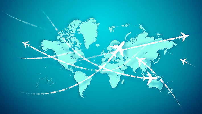 포토 JPG 해외이미지 백그라운드 이동 세계지도 비행기 사람없음 그래픽 3D 청록색 해외202004 해외포토 컬러 컨셉 지도 항공교통 대중교통 세계 디지털합성 파일형식