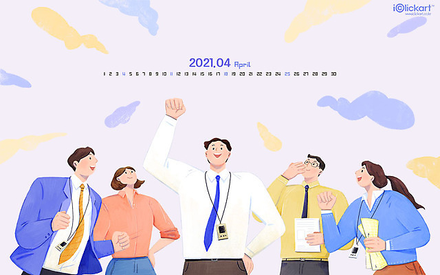 JPG 월페이퍼 바탕화면 4월 날짜 파일형식