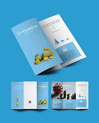 템플릿 표지디자인 표지 ZIP 내지 리플렛 하늘색 3단접지 팜플렛 사람없음 경제 돈자루 QR코드 동전탑 인디자인 INDD 코로나바이러스 포스트코로나 브이노믹스 위드코로나 이미지템플릿 돈 파란색 쌓기 동전 바이러스 사회이슈 파일형식