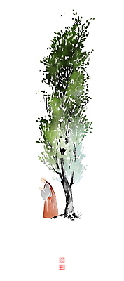 전신 PSD 나무 남자 생각 불교 일러스트 캘리그라피 붓터치 휴식 나뭇잎 한명 서기 성인 기도 승려 동양화 번짐 사색 낙관 불공 성인남자한명만 국내일러스트 식물 1 종교 컨셉 잎 모션 미술 사람 성직자 남자한명만 성인남자만 파일형식 효과