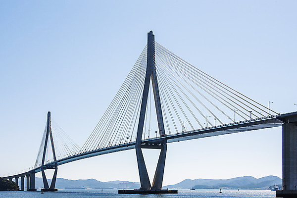 포토 JPG 주간 바다 하늘 풍경 사람없음 야외 전라남도 목포 서해 가교 국내포토 자연요소 건축물 전라도 파일형식