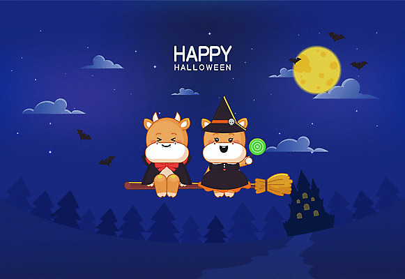 기념일 두마리 일러스트 밤하늘 막대사탕 사람없음 할로윈 보름달 비행 성 소 남색 빗자루 마녀 박쥐 소캐릭터 드라큘라 코스프레 국내일러스트 AI파일 건축물 컬러 동물캐릭터 2 포유류 하늘 사탕 이벤트 달 야간 청소도구 파일형식 벡터