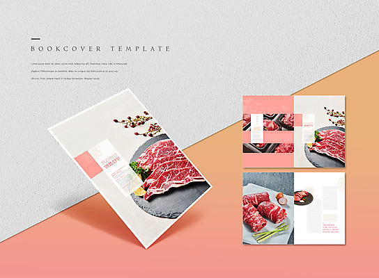 PSD 템플릿 표지디자인 북디자인 출판디자인 표지 ZIP 내지 리플렛 분홍색 북커버 양파 생고기 팜플렛 사람없음 소고기 아스파라거스 한우 선물세트 꽃가지 등심 마블링 LA갈비 이미지템플릿 꽃 컬러 채소 육류 선물 나뭇가지 파일형식