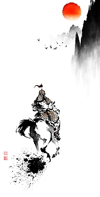 전신 PSD 남자 일러스트 캘리그라피 조류 붓터치 산 한명 앉기 성인 태양 말_동물 승마 동양화 번짐 낙관 장군 갑옷 성인남자한명만 기마병 국내일러스트 자연요소 동물 직업 1 스포츠 포유류 모션 미술 사람 군인 보호장비 남자한명만 성인남자만 파일형식 효과