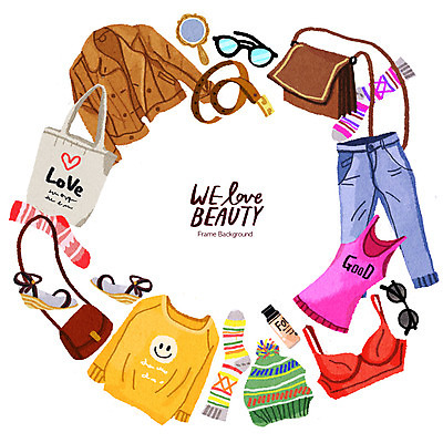 PSD 모자 패션 안경 신발 가방 일러스트 양말 프레임 사람없음 선글라스 뷰티 벨트 청바지 속옷 손거울 에코백 프레임일러스트 국내일러스트 잡화 옷 바지 거울 에코 파일형식