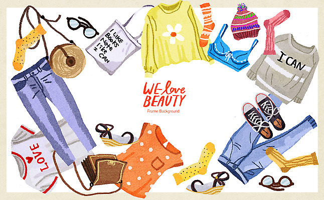 PSD 모자 옷 패션 안경 신발 티셔츠 가방 일러스트 바지 양말 프레임 사람없음 뷰티 핸드백 청바지 속옷 프레임일러스트 국내일러스트 잡화 셔츠 하의 파일형식