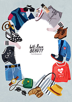 PSD 모자 옷 패션 안경 신발 가방 일러스트 반바지 바지 양말 프레임 사람없음 선글라스 뷰티 벨트 모자가게 프레임일러스트 국내일러스트 잡화 하의 상점 파일형식