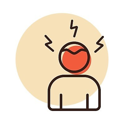 EPS 해외이미지 무료이미지 디자인 백그라운드 일러스트 스트레스 사람 머리 고통 바이러스 질병 상처 두통 감염 고립 증상 편두통 해외202105 해외일러스트 감정 의학 신체부위 파일형식 벡터 무료콘텐츠