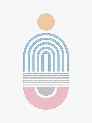 EPS 해외이미지 무료이미지 일러스트 사람없음 U 원형 그림 아치 기하학 파스텔톤 미니멀 해외202105 해외일러스트 도형 알파벳 컬러 무늬 파일형식 벡터 무료콘텐츠