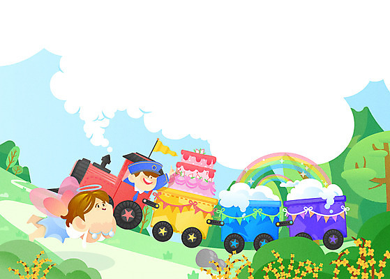 전신 나무 여자 남자 어린이 무지개 일러스트 요정 소녀 소년 상반신 두명 케이크 기차 비행 연기 개나리 어린이상상 기관사 날개옷 상상랜드 상상력 어린이만 동심 국내일러스트 AI파일 자연요소 식물 직업 옷 꽃 육상교통 상상 디저트 대중교통 사람 파일형식 벡터