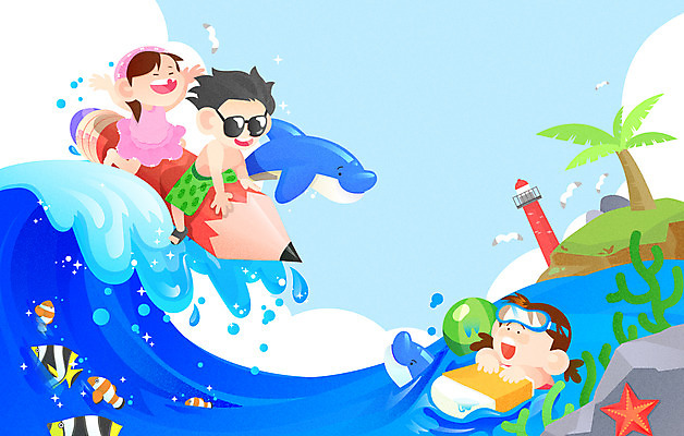 전신 구름 여자 남자 어린이 파도 바다 일러스트 갈매기 등대 어류 소녀 소년 상반신 세명 선글라스 야자수 연필 만세 서핑 승차 돌고래 지우개 어린이상상 상상랜드 상상력 어린이만 동심 국내일러스트 AI파일 자연요소 나무 안경 포유류 모션 상상 조류 학용품 사람 필기구 수중동물 수상스포츠 파일형식 벡터