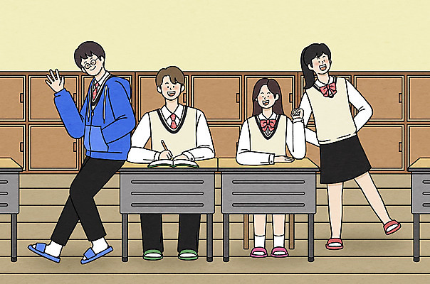 전신 PSD 학생 여자 남자 교복 일러스트 교실 청소년 앉기 여러명 친구 스쿨라이프 십대라이프스타일 파이팅 우정 사물함 책상 즐거움 뒷짐 손인사 걸터앉기 십대만 중고등학생 국내일러스트 라이프스타일 옷 교육 감정 가구 다수 학교 관계 모션 중학생 고등학생 사람 인사 파일형식