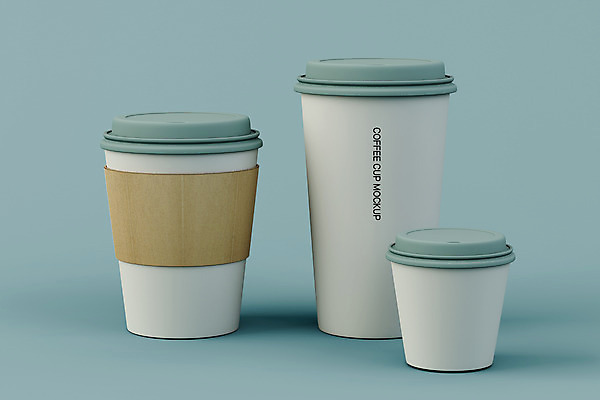PSD 편집 편집이미지 사람없음 3D 흰색 커피잔 디지털합성 컵뚜껑 컵홀더 테이크아웃컵 목업 편집소스 편집3D 커피 컬러 잔 컵 뚜껑 홀더 파일형식