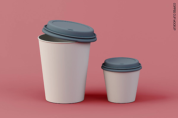 PSD 편집 편집이미지 사람없음 3D 흰색 커피잔 디지털합성 컵뚜껑 테이크아웃컵 목업 편집소스 편집3D 커피 컬러 잔 컵 뚜껑 파일형식