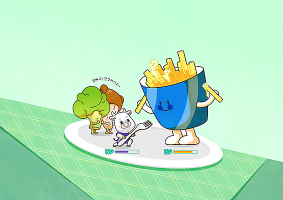 전신 한마리 포크 다이어트 일러스트 서기 들기 사람없음 초록색 운동복 손들기 버섯 감자튀김 소띠 소 브로콜리 소캐릭터 채소캐릭터 국내일러스트 일러캐릭터 AI파일 캐릭터 1 식기 옷 컬러 동물캐릭터 채소 포유류 모션 감자 건강 튀김 십이지신 파일형식 벡터