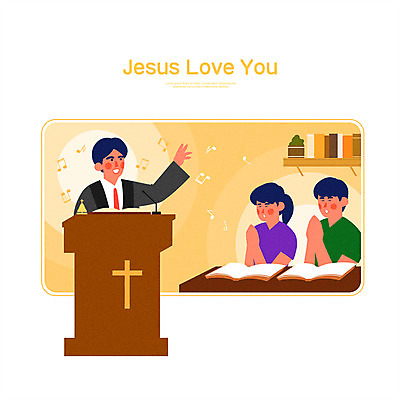 PSD 여자 남자 십자가 음표 일러스트 모바일 선반 상반신 성인 세명 눈감음 성경 기도 목사 찬양 강대상 성인만 온라인예배 국내일러스트 기호 음악 가구 종교용품 모션 사람 성직자 예배 단상 파일형식 언택트