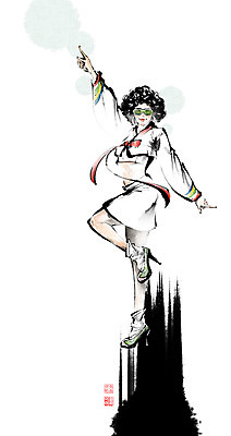 전신 PSD 여자 패션 일러스트 캘리그라피 붓터치 한명 서기 성인 선글라스 춤 한복 동양화 퓨전 디스코 번짐 낙관 색동저고리 아프로파마 인물화 성인여자한명만 국내일러스트 1 한국전통 안경 음악 모션 문화예술 미술 사람 파마 전통의상 그림 저고리 여자한명만 성인여자만 파일형식 효과