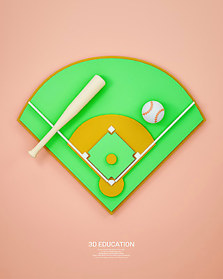 PSD 편집 편집이미지 교육 분홍색 사람없음 운동 3D 야구 야구방망이 디지털합성 야구공 체육시간 야구장 에듀 에듀케이션 편집소스 편집3D 컬러 공 스포츠시설 수업 건강 구기 야구용품 파일형식