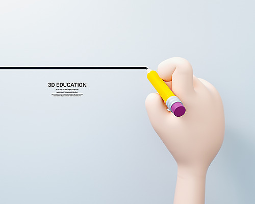 PSD 편집 편집이미지 손 교육 선 프레임 들기 신체부위 연필 3D 흰색 디지털합성 선긋기 에듀 에듀케이션 편집소스 편집3D 컬러 모션 학용품 사람 필기구 파일형식