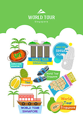 지도 일러스트 호텔 사람없음 야자수 세계여행 샌들 종이비행기 싱가폴 두리안 랜드마크 파파야 선박 칠리크랩 멀라이언타워 국내일러스트 AI파일 나무 아시아 음식 여행 신발 수상교통 숙소 세계 열대과일 종이접기 파일형식 벡터