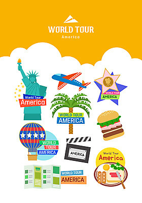 별 일러스트 비행기 사람없음 야자수 미국 햄버거 열기구 세계여행 클래퍼보드 가이드북 계란프라이 종이비행기 자유의여신상 할리우드 랜드마크 미국음식 국내일러스트 AI파일 자연요소 나무 여행 북아메리카 항공교통 대중교통 패스트푸드 서양음식 세계 세계문화유산 계란요리 종이접기 로스앤젤레스 파일형식 벡터