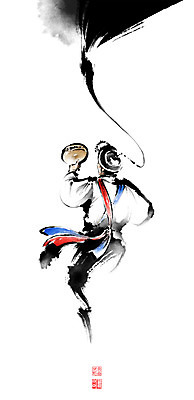 PSD 남자 일러스트 캘리그라피 붓터치 국악기 한명 상반신 성인 도장 전통놀이 한복 풍물놀이 동양화 번짐 낙관 소고 상모 성인남자한명만 국내일러스트 1 한국전통 전통 악기 놀이 타악기 국악 미술 사람 전통의상 남자한명만 성인남자만 파일형식 효과