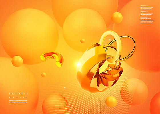 PSD 편집이미지 그래픽백그라운드 사람없음 빛 주황색 원형 고리 입체도형 이미지편집 도형 컬러 백그라운드 그래픽 입체 파일형식