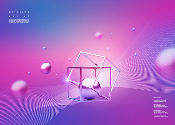 PSD 편집이미지 그래픽백그라운드 사람없음 빛 사각형 보라색 원형 입체도형 이미지편집 도형 컬러 백그라운드 그래픽 입체 파일형식