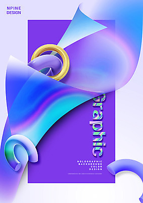 PSD 편집이미지 그래픽백그라운드 타이포그라피 사람없음 보라색 고리 입체도형 홀로그램 이미지편집 도형 문자 컬러 백그라운드 그래픽 입체 파일형식