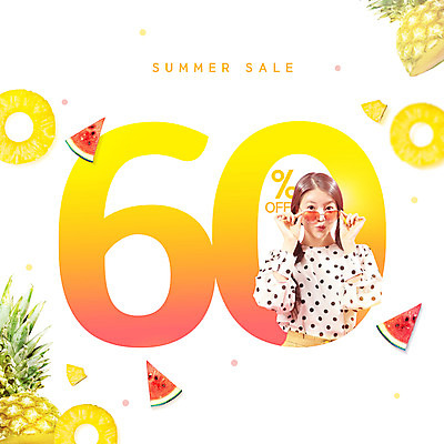 PSD 편집이미지 여자 여름음식 수박 한명 이벤트 상반신 20대 성인 타이포그라피 여름 쇼핑 선글라스 노란색 세일 한국인 잡기 파인애플 성인여자한명만 제철과일 여름맞이 프로모션 이미지편집 문자 1 계절 안경 음식 컬러 과일 모션 사람 동양인 청년 열대과일 제철 여자한명만 성인여자만 파일형식 여름_계절