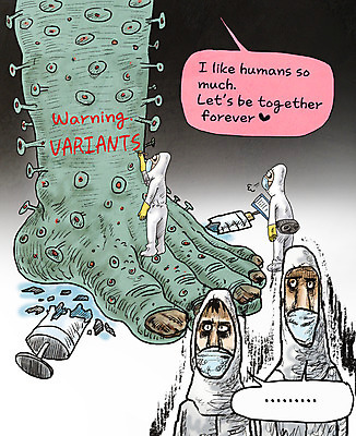 전신 PSD 남자 말풍선 일러스트 발 주사기 마스크 여러명 상반신 성인 신체부위 손상 의료진 좌절 한숨 위험 사회이슈 밟기 몬스터 신종바이러스 성인남자만 코로나바이러스 방역복 팬데믹 변이 델타변이바이러스 국내일러스트 직업 옷 감정 다수 컨셉 의학 의료기기 모션 사람 바이러스 방역 남자만 성인만 파일형식