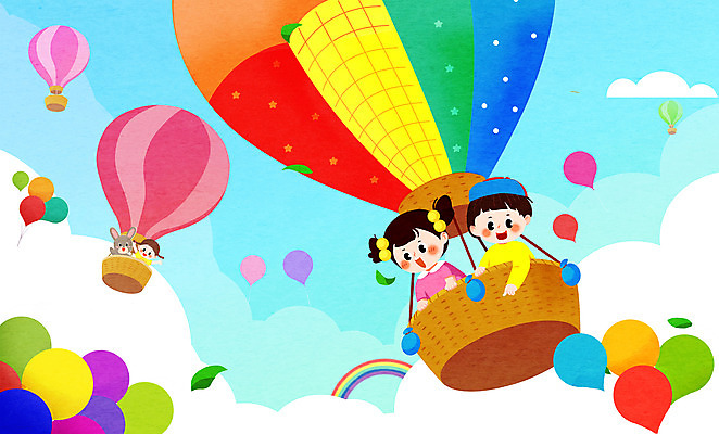 PSD 구름 한마리 여자 남자 어린이 동물캐릭터 일러스트 하늘 상상일러스트 소녀 소년 상반신 세명 열기구 가리킴 토끼 어린이상상 풍선 반려 어린이만 동심 국내일러스트 일러캐릭터 자연요소 동물 캐릭터 1 포유류 항공교통 상상 사람 손짓 반려동물 파일형식