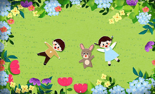 전신 PSD 한마리 여자 남자 꽃 어린이 동물캐릭터 잎 일러스트 팔벌리기 휴식 상상일러스트 소녀 소년 초원 두명 연두색 눕기 토끼 어린이상상 반려 어린이만 동심 국내일러스트 일러캐릭터 식물 동물 캐릭터 1 컨셉 포유류 모션 상상 사람 초록색 반려동물 파일형식